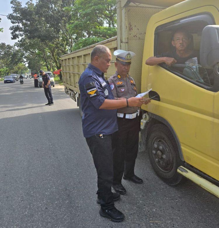 Puluhan Truk ODOL Terjaring Razia Tim Gabungan